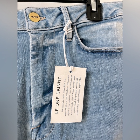 NWT Revolve Frame Le One Skinny Midrise Jeans in Caspio Size 2 (29-34) - Picture 9 of 16